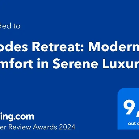 Rhodes Retreat: Modern Comfort In Serene Luxury * Rhodes City